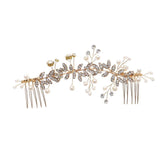 Golden Leaf Bridal Hair Comb Wedding Accessories