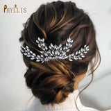 Crystal Bride Comb Bridal Hair Clips Rhinestone Headwear