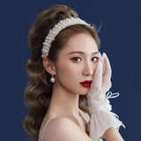 Pearl Hairbands for Women Girls Bridal Wedding Hair Accessories