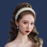 Pearl Hairbands for Women Girls Bridal Wedding Hair Accessories