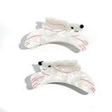 Cute Rabbit Hair Clips for Women Geometric Jewelry