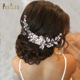 Vintage Bridal Comb Crystal Wedding Headpiece Rhinestone Hair Clips