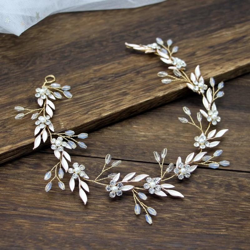 Hot Leaf Headband Golden Hair Decoration Band Wedding Hair Accessories