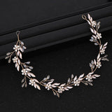 Hot Leaf Headband Golden Hair Decoration Band Wedding Hair Accessories