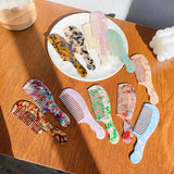 Fresh Resin Hair Comb for Women - Hot Marbling Hair Curls Shower Comb