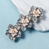 Efily Flower Pearl Hair Clip Barrettes Vintage Jewelry Head Accessories