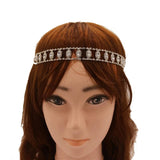 Bohemian Rhinestone Bridal Hair Chain Headpiece for Women Wedding Headband