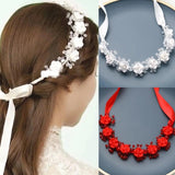 Wedding Crystal Flower Headband Tiara Bride Party Bridal Hair Accessories