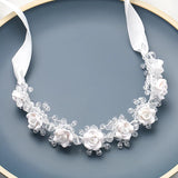 Wedding Crystal Flower Headband Tiara Bride Party Bridal Hair Accessories