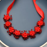 Wedding Crystal Flower Headband Tiara Bride Party Bridal Hair Accessories