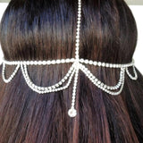 Rhinestone Hair Chain Joker Drops Headband Headdress