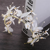 Pearl Headband Bridal Wedding Hair Accessories Bow Hairband