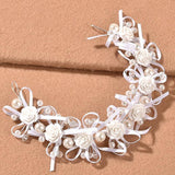 Pearl Headband Bridal Wedding Hair Accessories Bow Hairband
