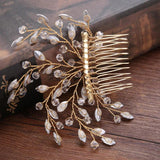 Silver Crystal Bridal Hair Clip Wedding Hair Accessories