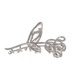 Rose Hollow Hair Clips Metal Shark Grab Clip Hair Accessories