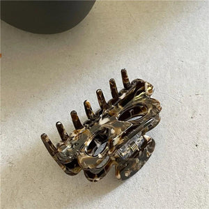 Acetate Light Shark Clip Retro Hollow Bowknot Small Shark Clip