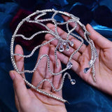Baroque Wedding Tiara Crown Crystal Headband for Bride