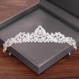 Small Silver Rhinestone Headband Tiara for Girls