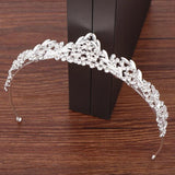 Small Silver Rhinestone Headband Tiara for Girls