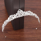 Small Silver Rhinestone Headband Tiara for Girls