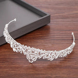 Small Silver Rhinestone Headband Tiara for Girls