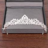 Small Silver Rhinestone Headband Tiara for Girls