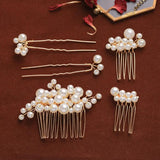 Bridal Hair Combs Pearl Wedding Hair Accessories