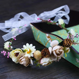 Rose Flower Crown Wedding Party Bridesmaid Hair Accessories