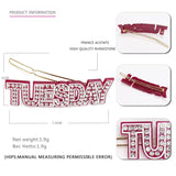 High Acetate Rhinestone Hair Clip Hair Pins