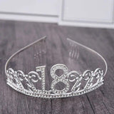 Rhinestone Birthday Tiara Hairbands for Girls and Ladies