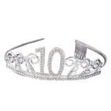 Rhinestone Birthday Tiara Hairbands for Girls and Ladies