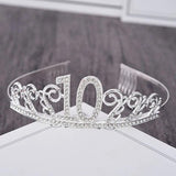 Rhinestone Birthday Tiara Hairbands for Girls and Ladies