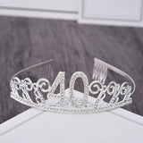 Rhinestone Birthday Tiara Hairbands for Girls and Ladies
