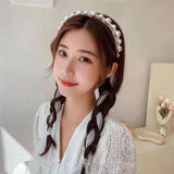 Pearl Headband Streamer Hair Accessories Hairpin Children Princess Female