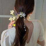 Pearl Tassel Spring Hair Clip Chinese Style Lily of the Valley Hair Jewelry