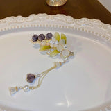 Pearl Tassel Spring Hair Clip Chinese Style Lily of the Valley Hair Jewelry