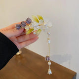 Pearl Tassel Spring Hair Clip Chinese Style Lily of the Valley Hair Jewelry