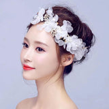 Bridal Pearl Crystal Headdress Hair Ornament Wedding Dress Accessories