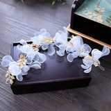 Bridal Pearl Crystal Headdress Hair Ornament Wedding Dress Accessories