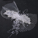 Crystal Hair Clip Veil Fringe Headwear Bride Wedding Accessories