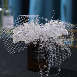 Crystal Hair Clip Veil Fringe Headwear Bride Wedding Accessories