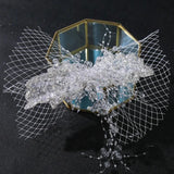 Crystal Hair Clip Veil Fringe Headwear Bride Wedding Accessories