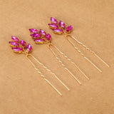 Opal Crystal Bridal Hair Pins Wedding Headpiece Bobby Pin