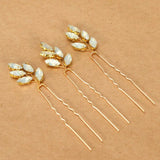 Opal Crystal Bridal Hair Pins Wedding Headpiece Bobby Pin