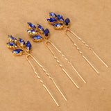Opal Crystal Bridal Hair Pins Wedding Headpiece Bobby Pin