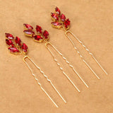 Opal Crystal Bridal Hair Pins Wedding Headpiece Bobby Pin