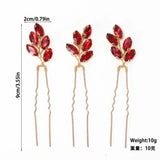 Opal Crystal Bridal Hair Pins Wedding Headpiece Bobby Pin