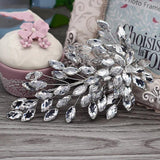 Bridal Tiara Headpiece with Pearl Flower Headdress
