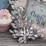 Bridal Tiara Headpiece with Pearl Flower Headdress