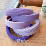 Romantic Hairbands Wedding Hair Accessories Bridal Headbands Purple Jewelry
